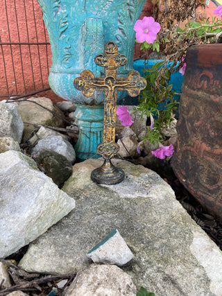 Weathered Brass Cross